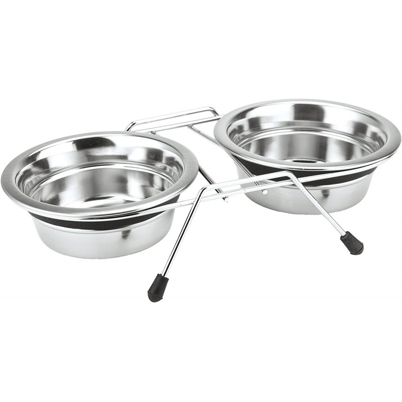 DOBLE COMEDERO ACERO INOX.