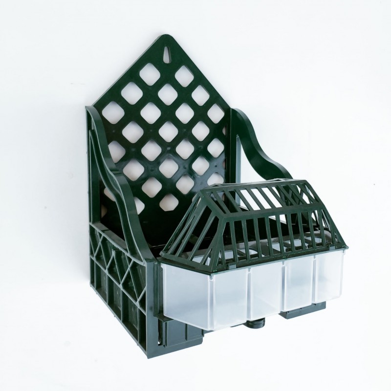 JAULERO PLÁSTICO PERDIZ VERDE, 2unds. "VER"