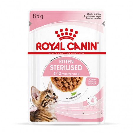 ROYAL CANIN KITTEN STERILISED SOBRES 12X85G SALSA